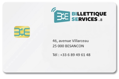 Carte Billettique Services : 46, avenue Villarceau, 25 000 Besançon, Tél : +33 6 89 49 61 48